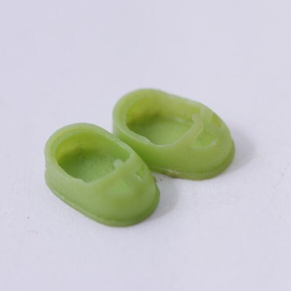 1960s, Liddle Kiddles, Green Shoes, Doll Clothing, Toy, Mattel, ~ 250929-WH 764 - Picture 1 of 2